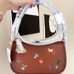 Coach Swinger Bag With Garden Embroidery